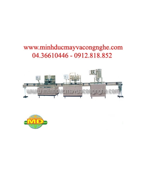 Máy rửa chiết đóng nắp chai tự động
